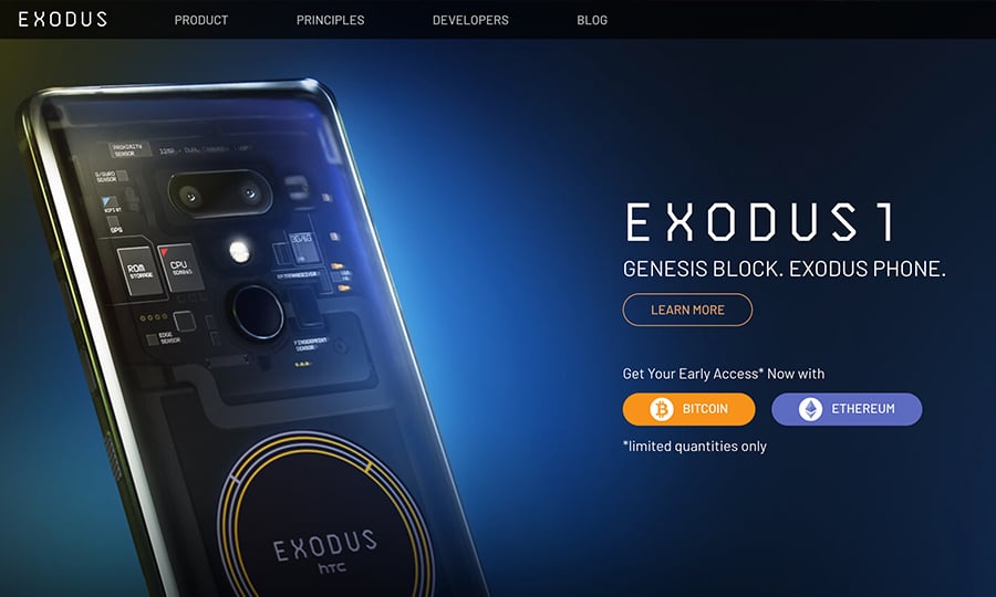 Release of the HTC Exodus 1 with Integrated Blockchain Technology